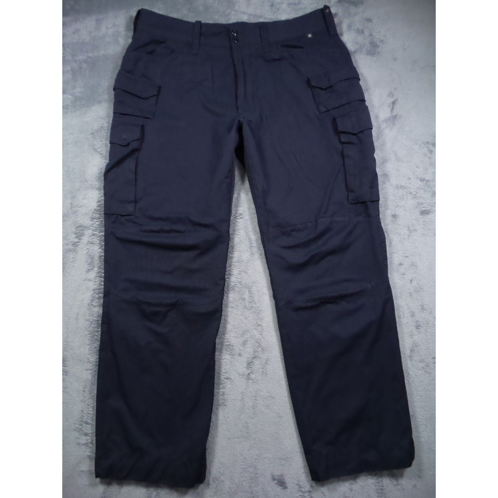 Vintage Victorinox Pants Mens Size 38 Blue Cargo Pockets Reinforced Knees